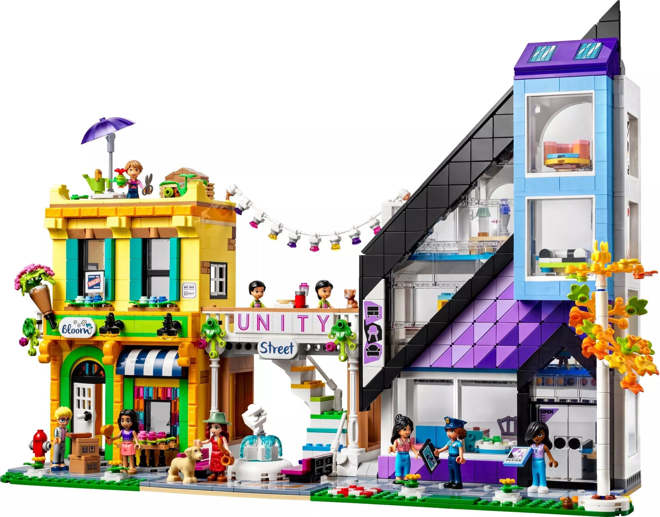 Set LEGO Friends 41732 Downtown Flower and Design Stores