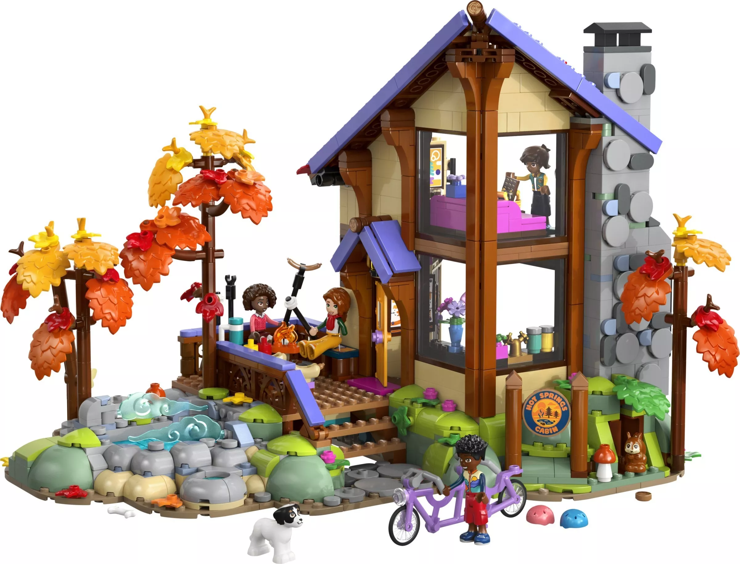 Set LEGO Friends 42705 Cozy Fall Forest Cabin