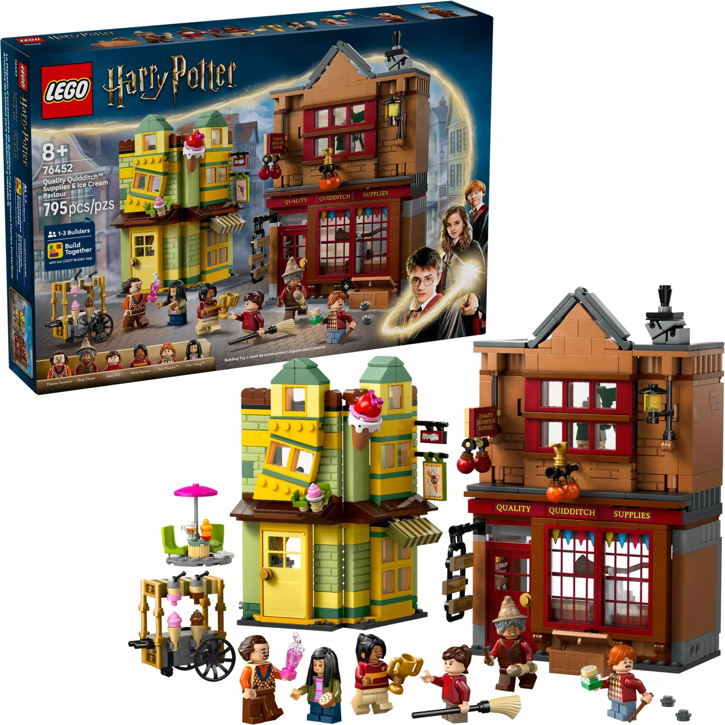 Set Lego Harry Potter 76452 Magasin d'accessoires de Quidditch et marchand de glaces