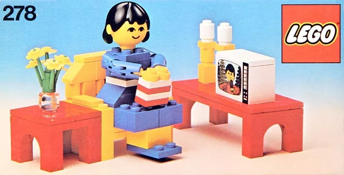 Set LEGO Homemaker 278 Television Room