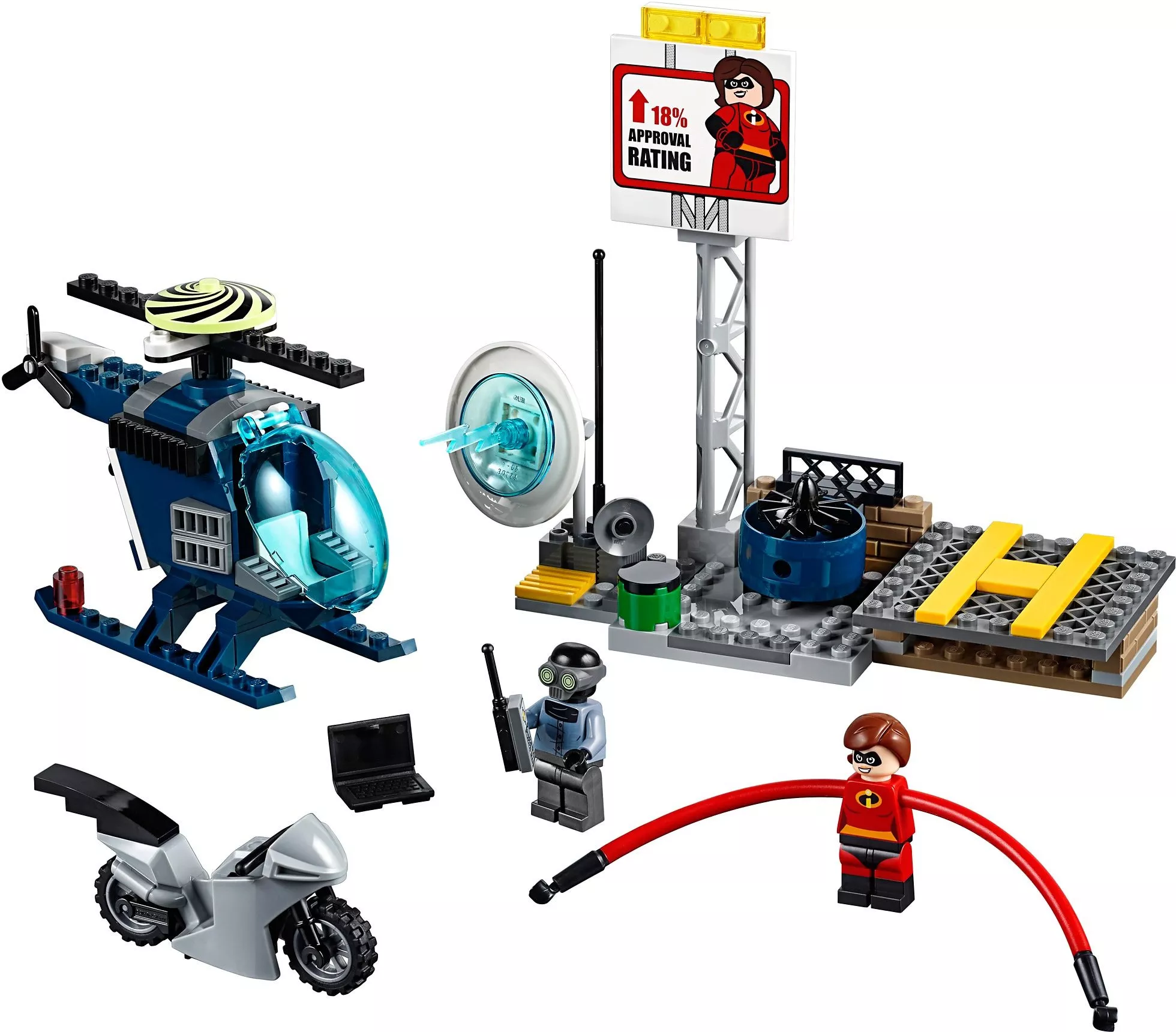 Set LEGO Juniors 10759 Elastigirl's Rooftop Pursuit