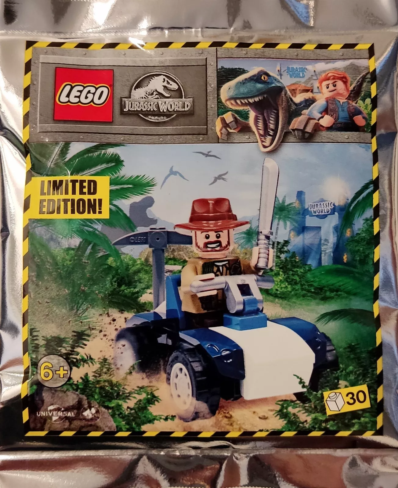 Set LEGO Jurassic World 122116 Sinjin Prescott and buggy