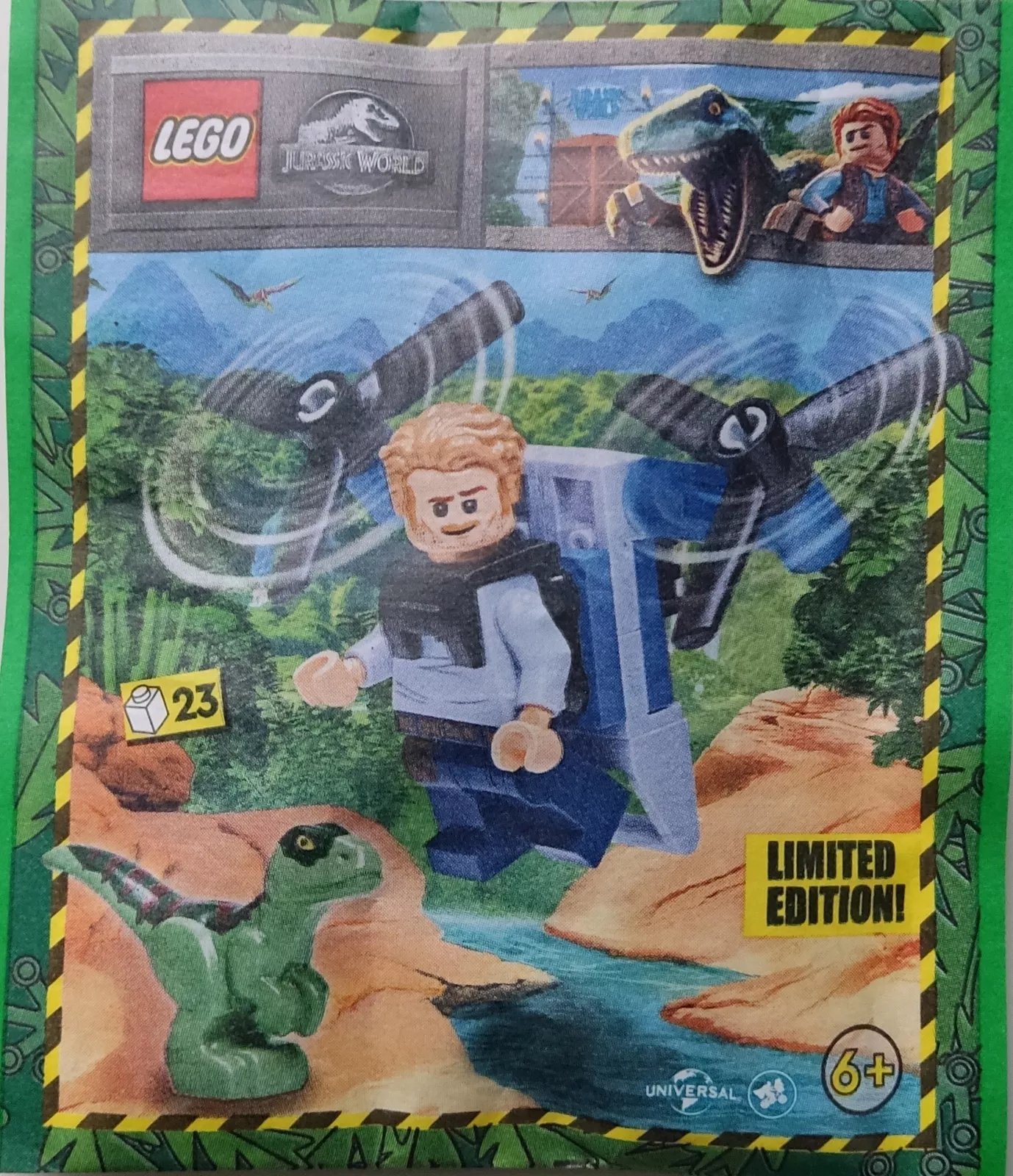 Set LEGO Jurassic World 122328 Owen with Jetpack