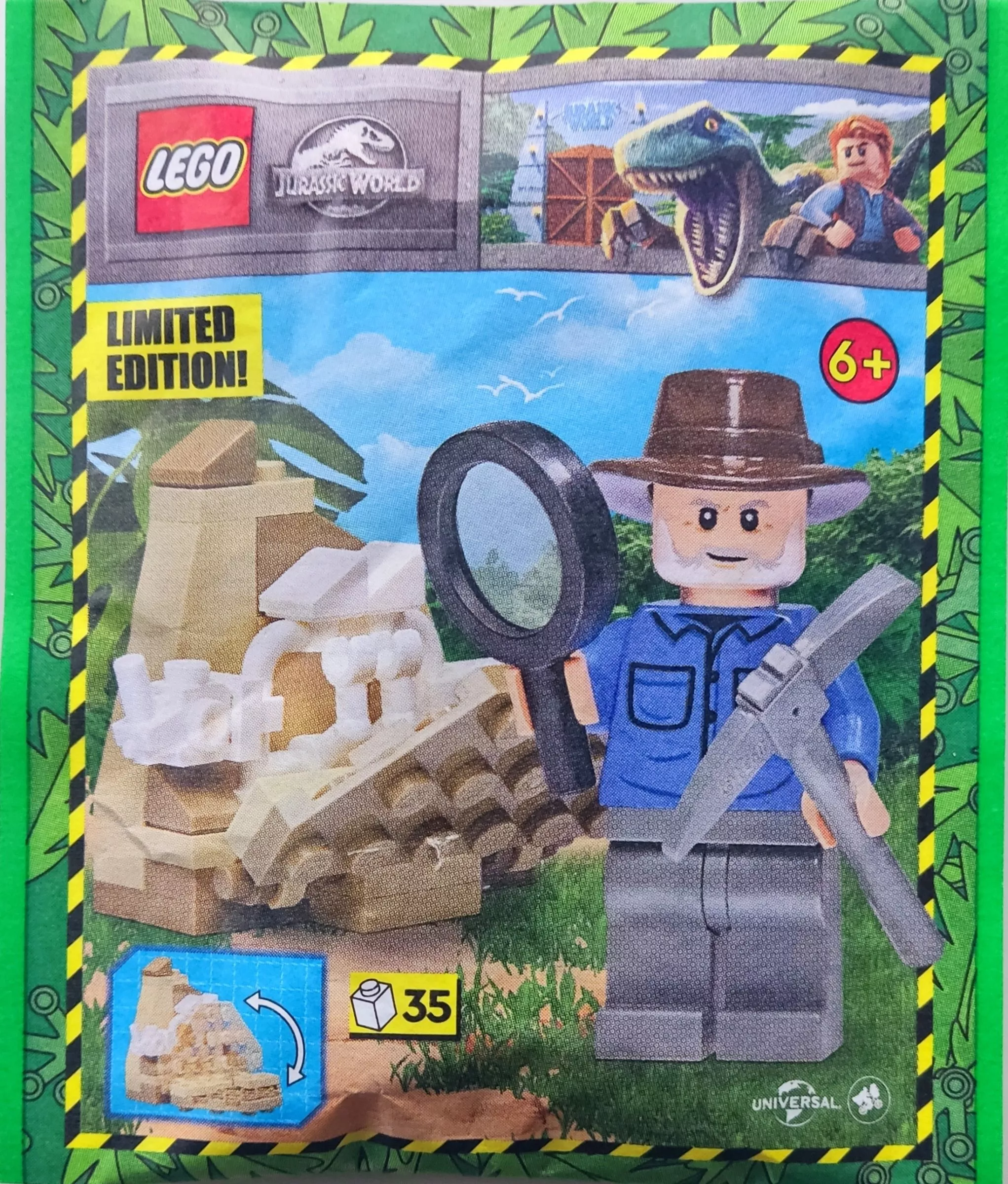 Set LEGO Jurassic World 122334 Alan with Dino Skeleton