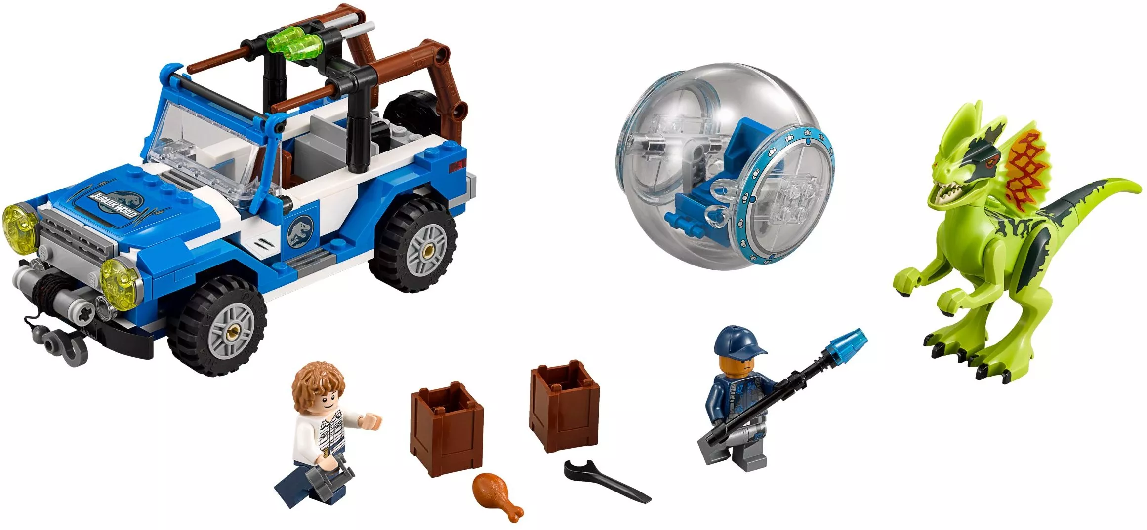 Set LEGO Jurassic World 75916 Dilophosaurus Ambush