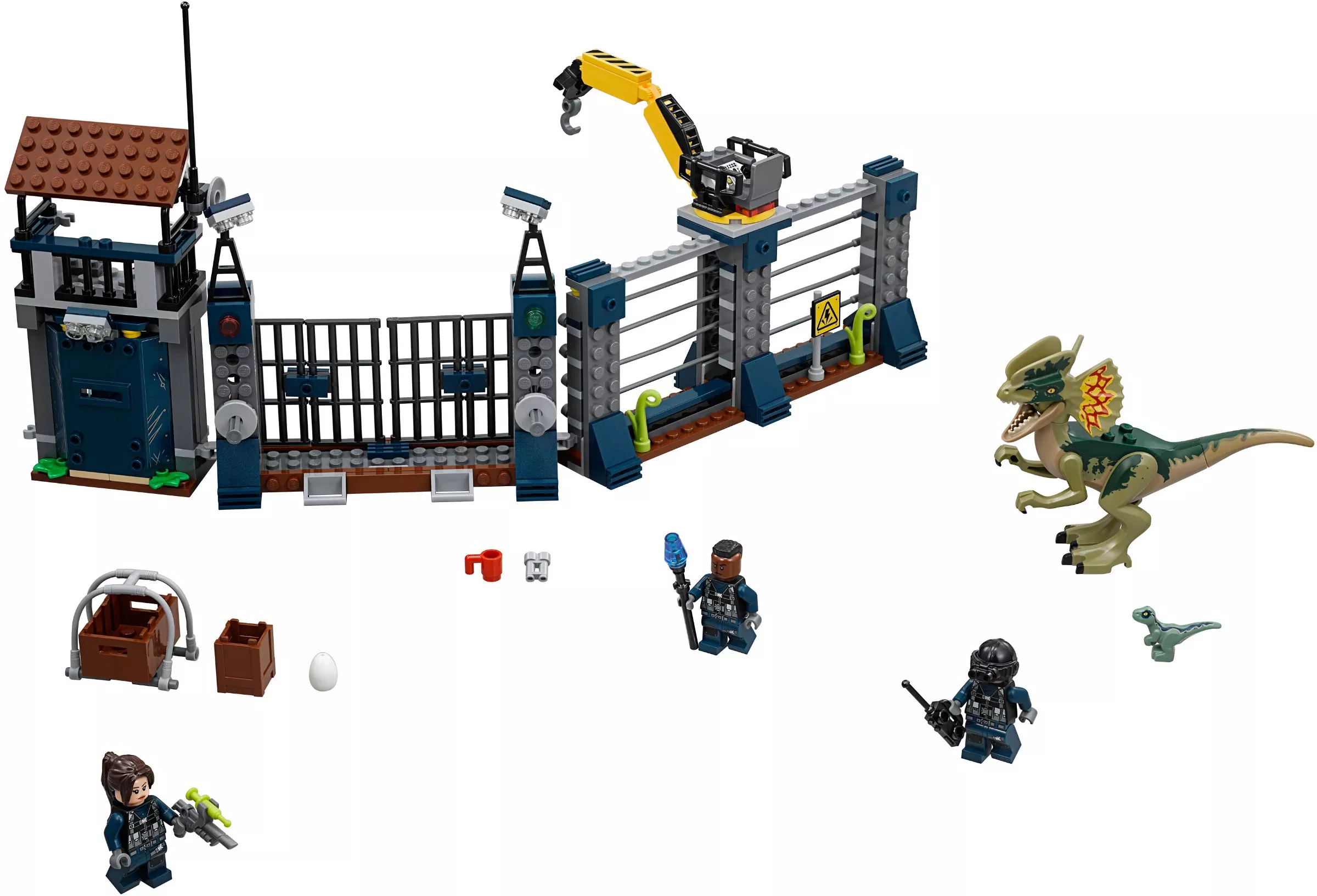 Set LEGO Jurassic World 75931 Dilophosaurus Outpost Attack