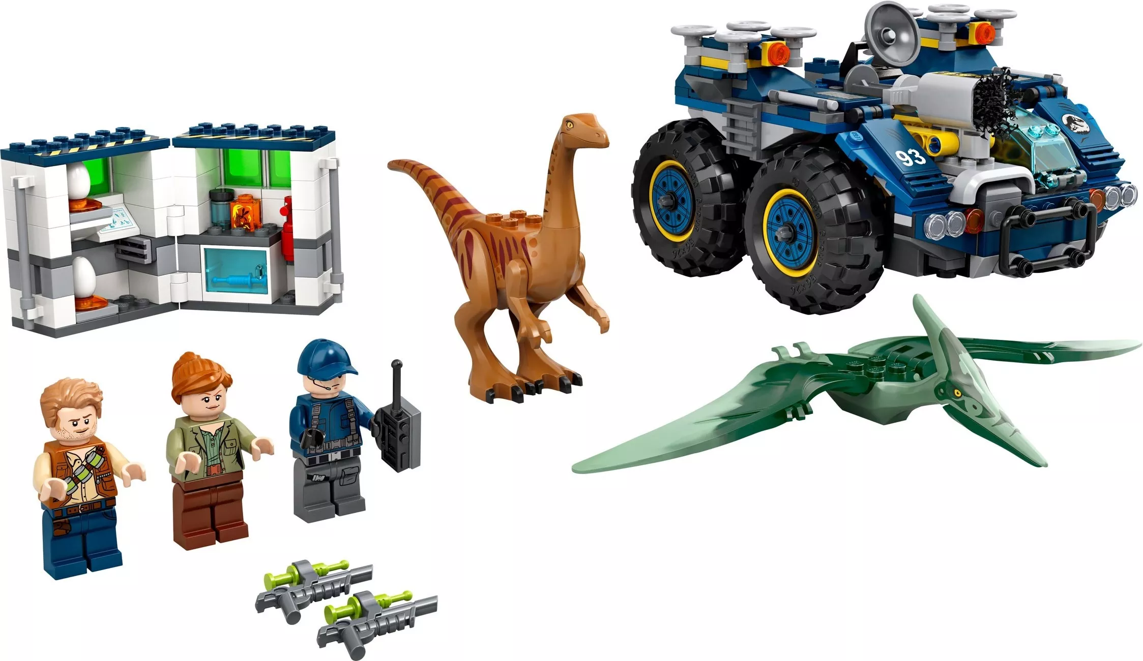 Set LEGO Jurassic World 75940 Gallimimus and Pteranodon Breakout