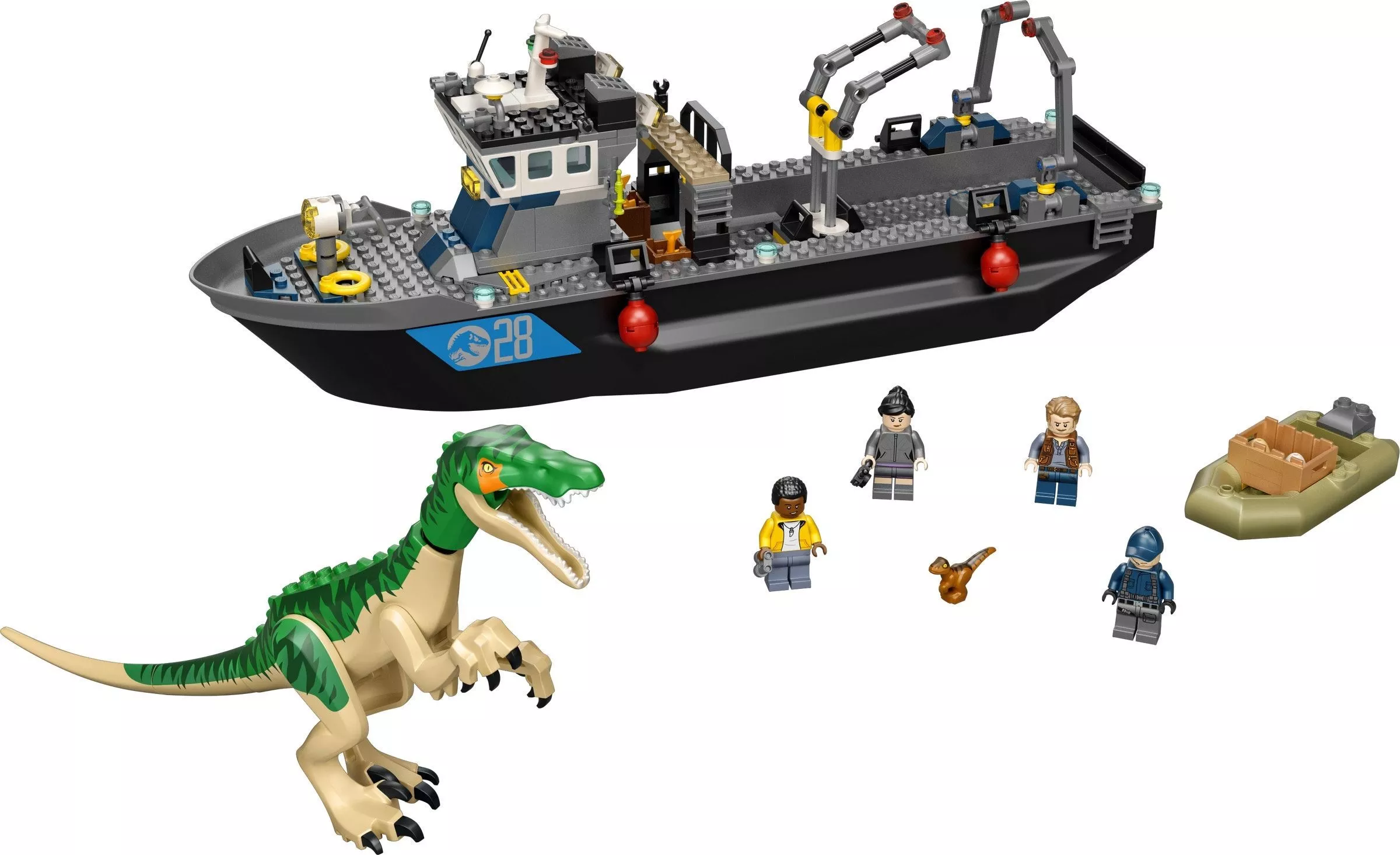 Set LEGO Jurassic World 76942 Baryonyx Dinosaur Boat Escape