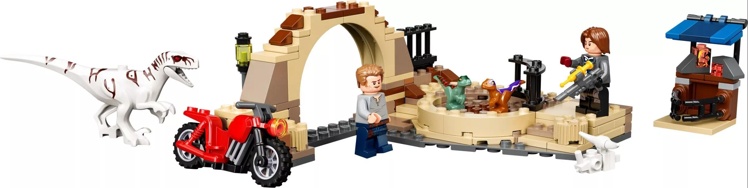 Set LEGO Jurassic World 76945 Atrociraptor Dinosaur: Bike Chase