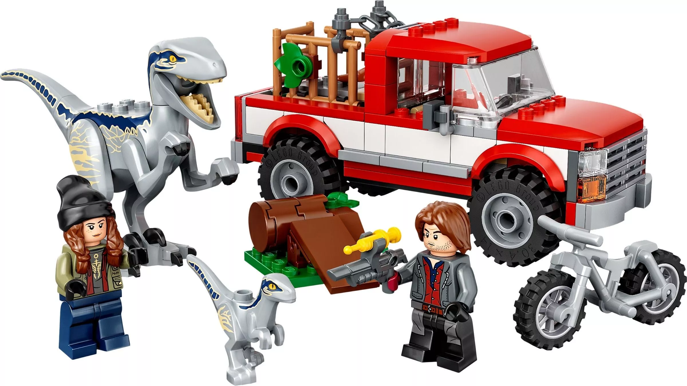 Set LEGO Jurassic World 76946 Blue & Beta Velociraptor Capture