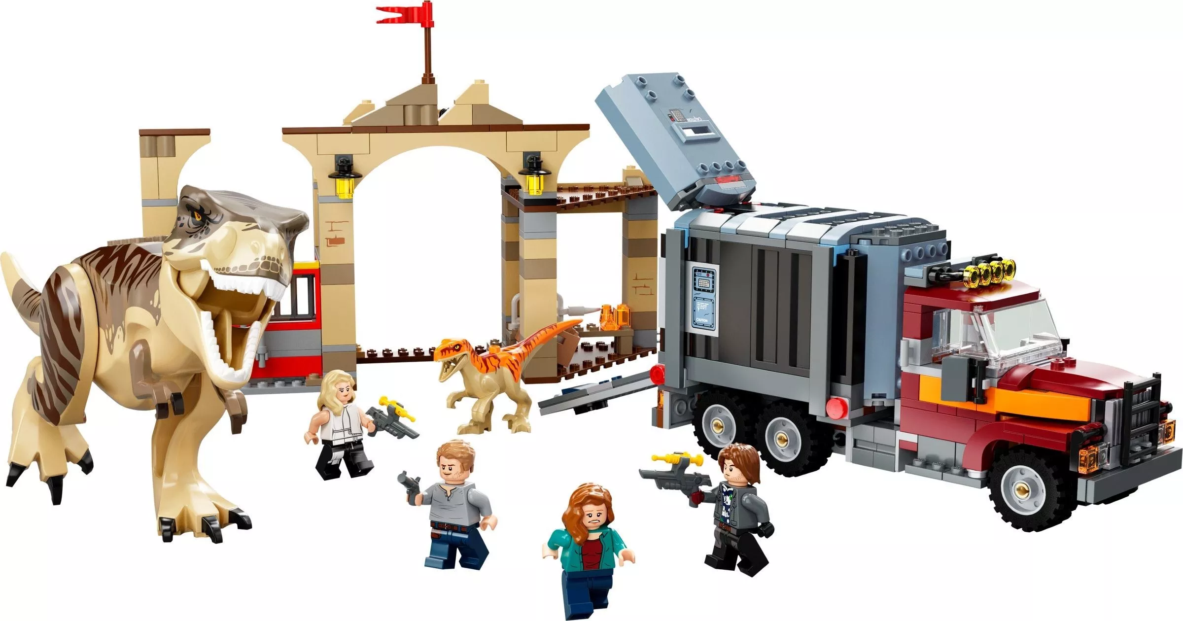 Set LEGO Jurassic World 76948 T. rex & Atrociraptor Dinosaur Breakout