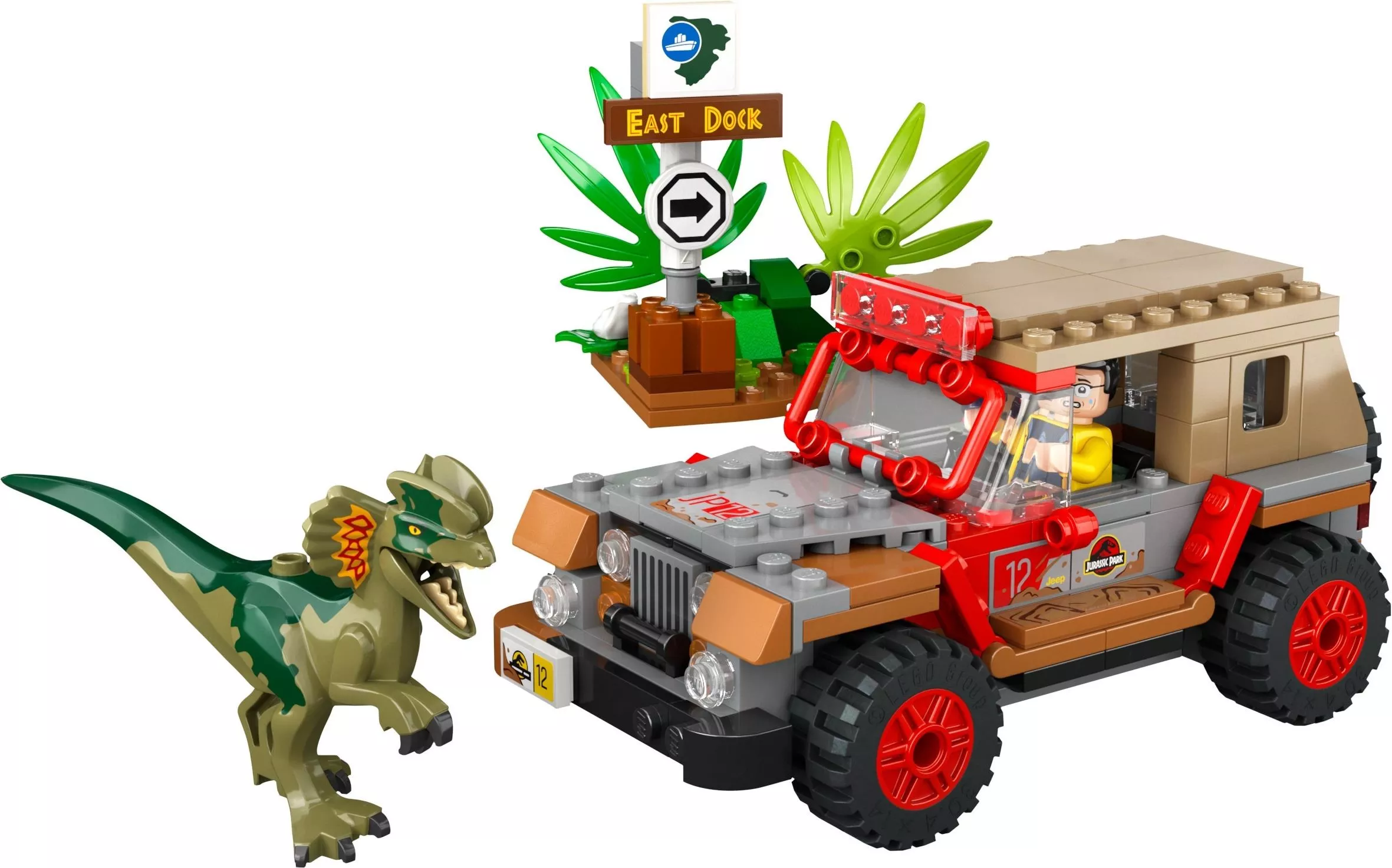 Set LEGO Jurassic World 76958 Dilophosaurus Ambush