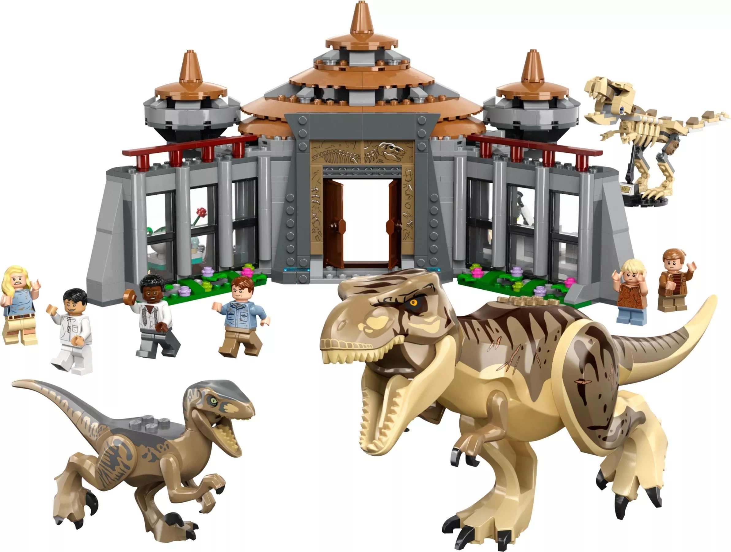 Set LEGO Jurassic World 76961 Visitor Centre: T. rex & Raptor Attack