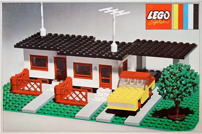 Set LEGO LEGOLAND 353 Terrace House with Car and Garage