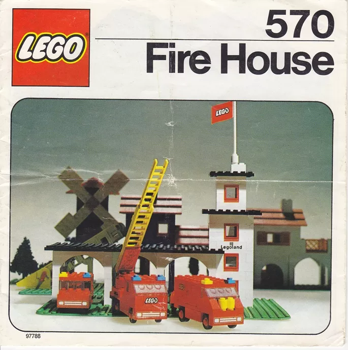 Set LEGO LEGOLAND 570 Fire House