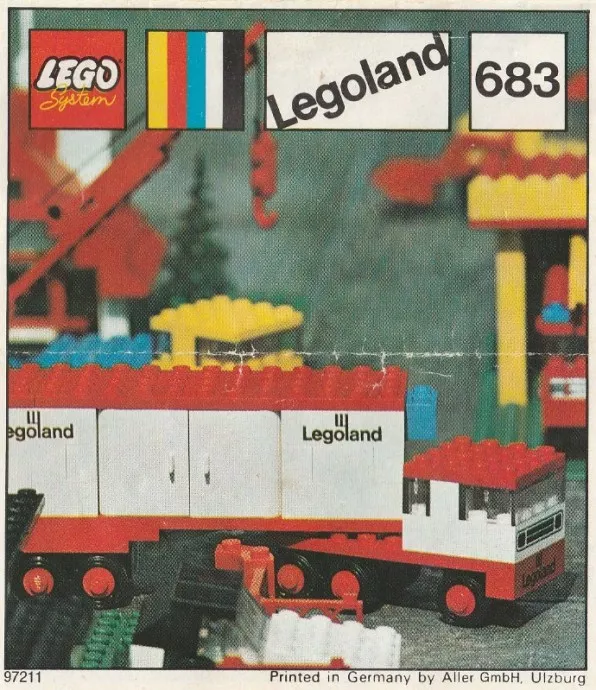 Set LEGO LEGOLAND 683 Articulated Lorry
