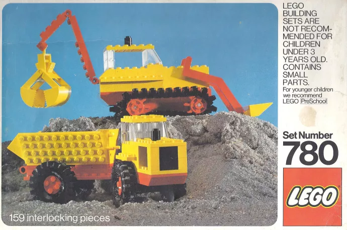 Set LEGO LEGOLAND 780 Road Construction Set