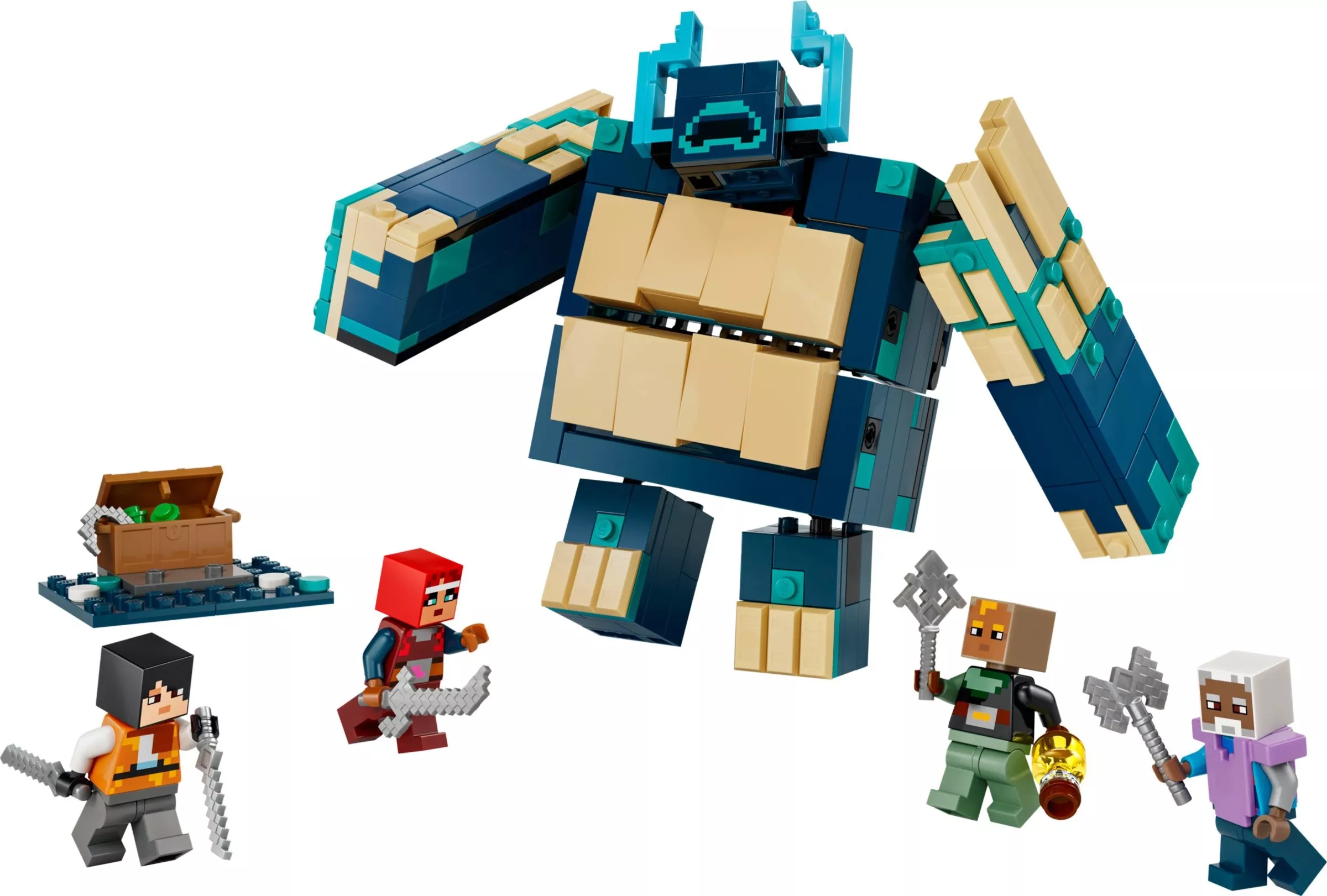Set LEGO Minecraft 21591 Le combat du Warden déformé