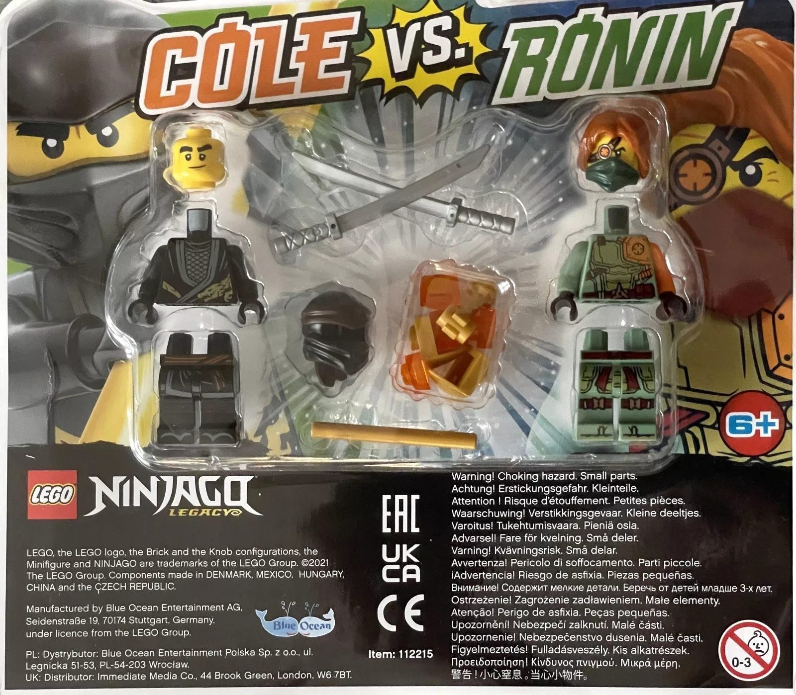 Set LEGO Ninjago 112215 Cole vs. Ronin