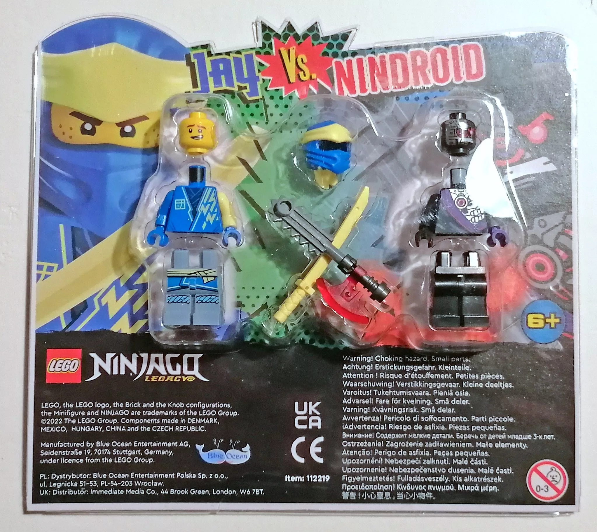 Set LEGO Ninjago 112219 Jay vs. Nindroid