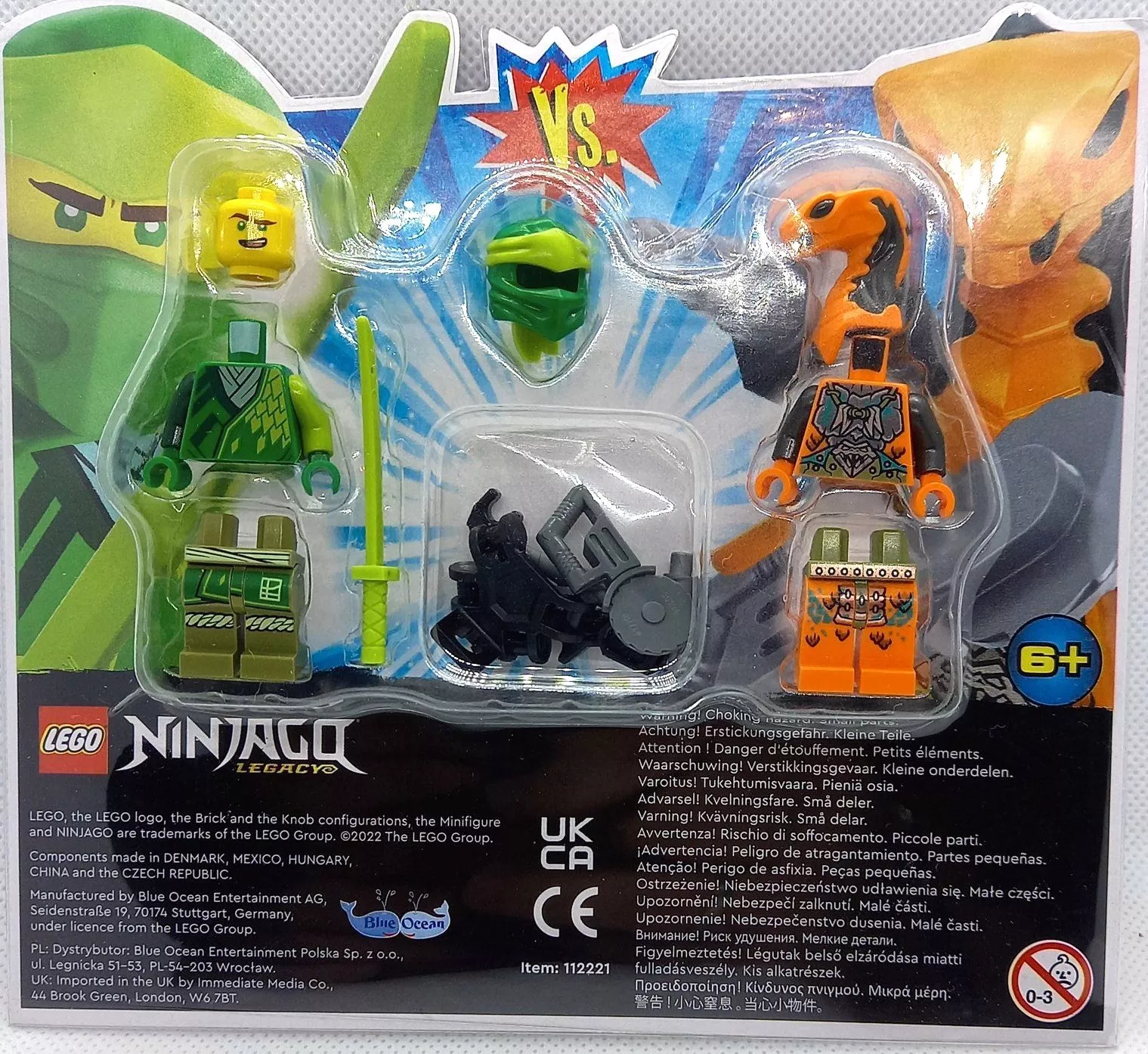 Set LEGO Ninjago 112221 Lloyd vs. Cobra Mechanic