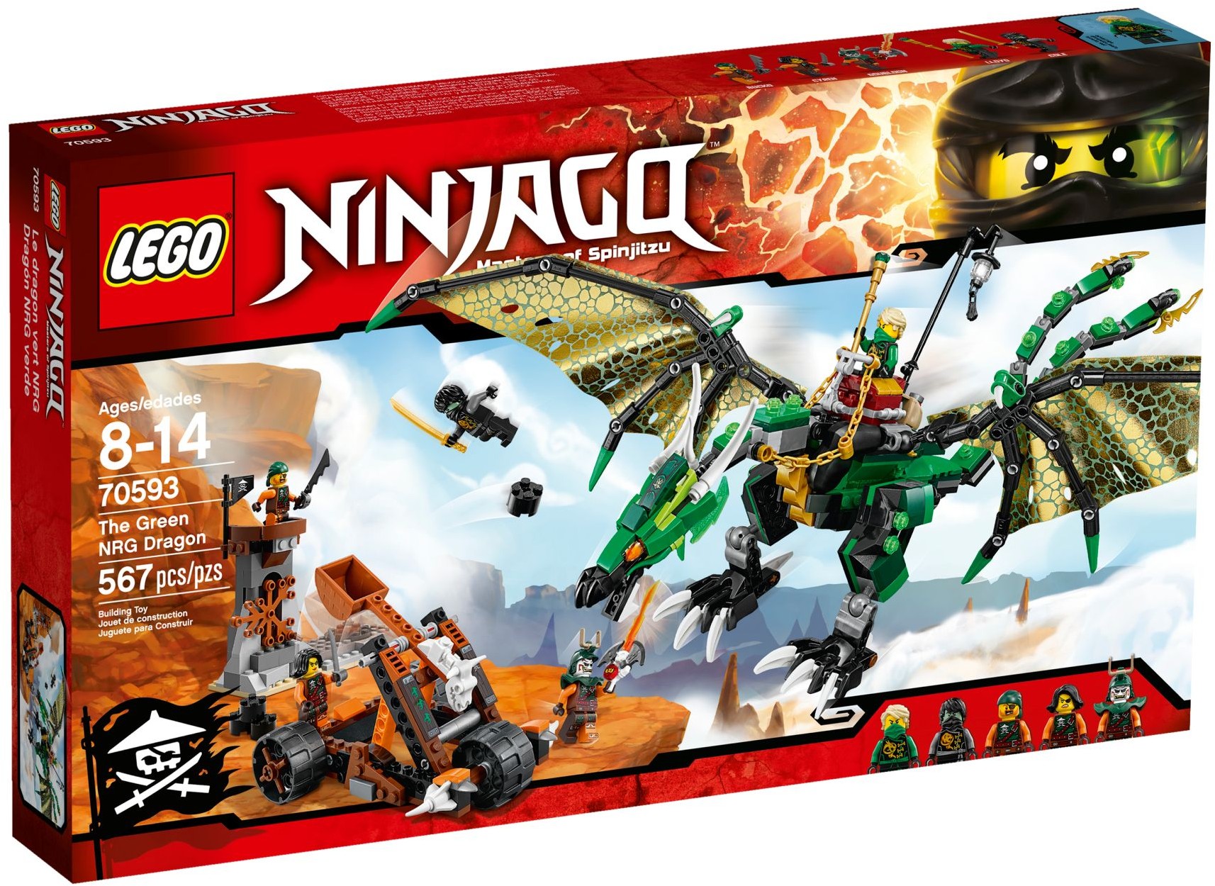 Lego 70593 The Green NRG Dragon - Lego Ninjago set for sale best price