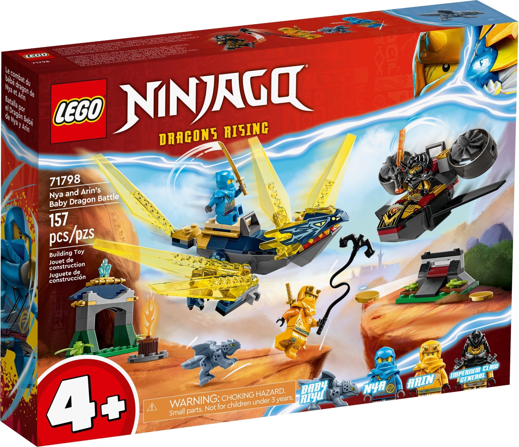 LEGO® NINJAGO 71791 La Voiture de Course Spinjitzu : le Pouvoir du Dragon  de Zane, Jouet Enfants 7 Ans jaune - Lego