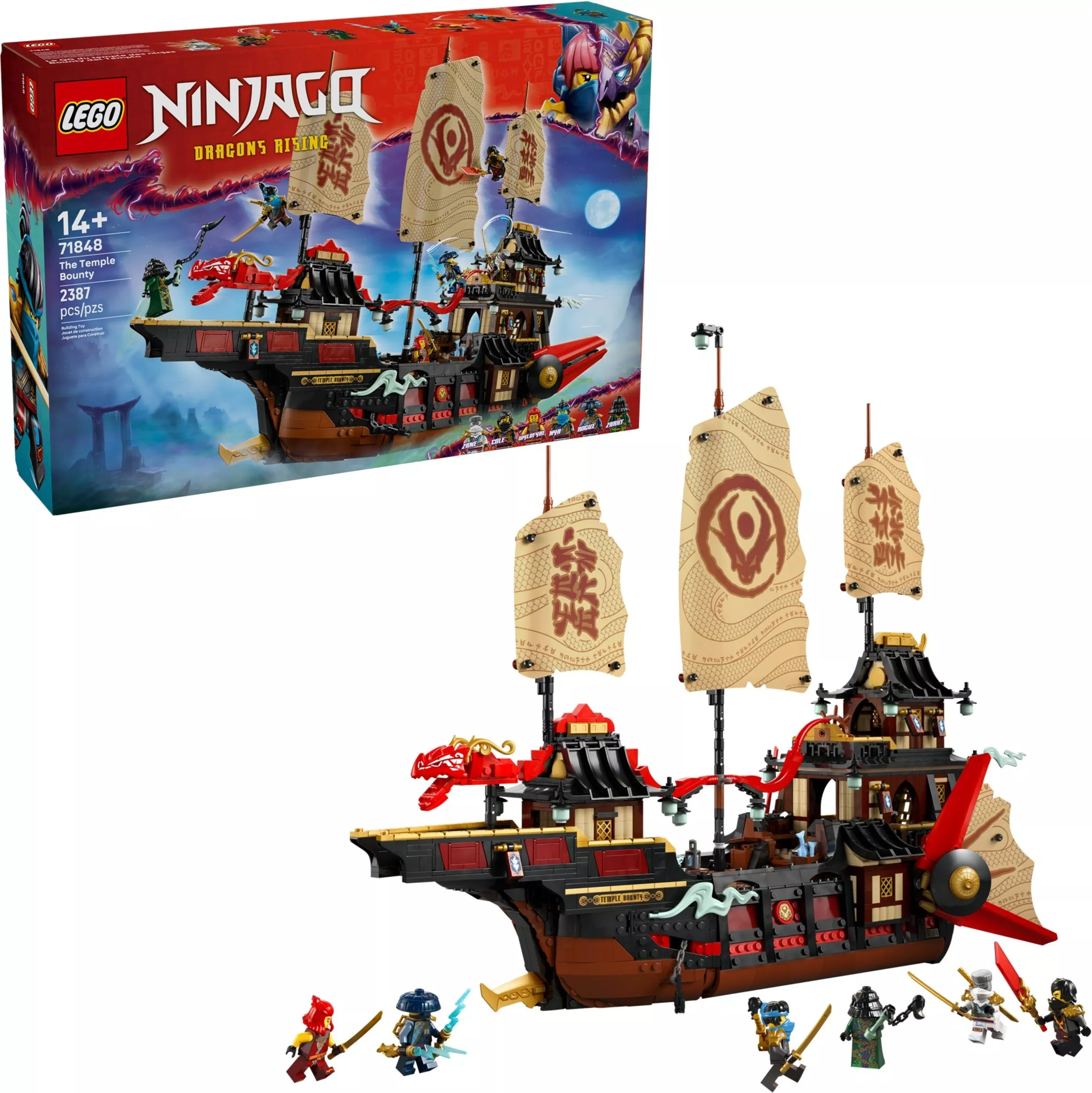 Set Lego Ninjago 71848 Le temple Bounty