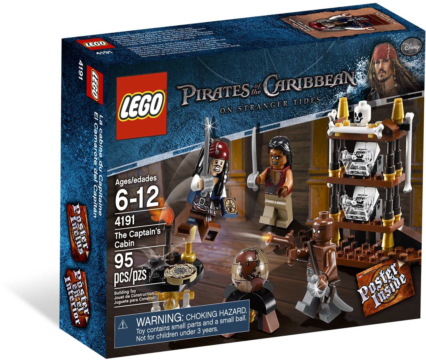 Set Lego Pirates des Caraïbes 4191 Captain's Cabin