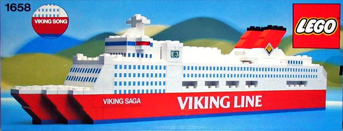 Set LEGO Promotionnel 1658 Viking Line Ferry 'Viking Saga'