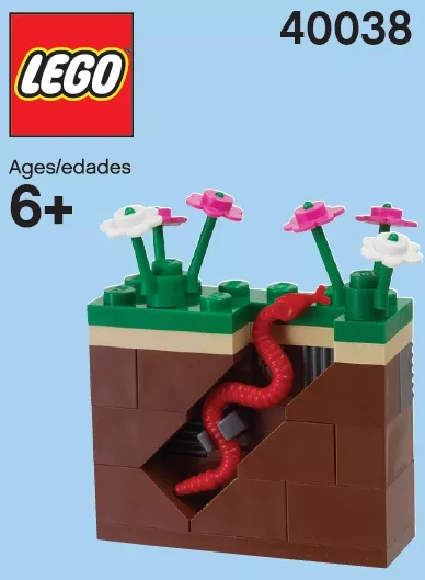 Set LEGO Promotionnel 40038 Worm & Earth