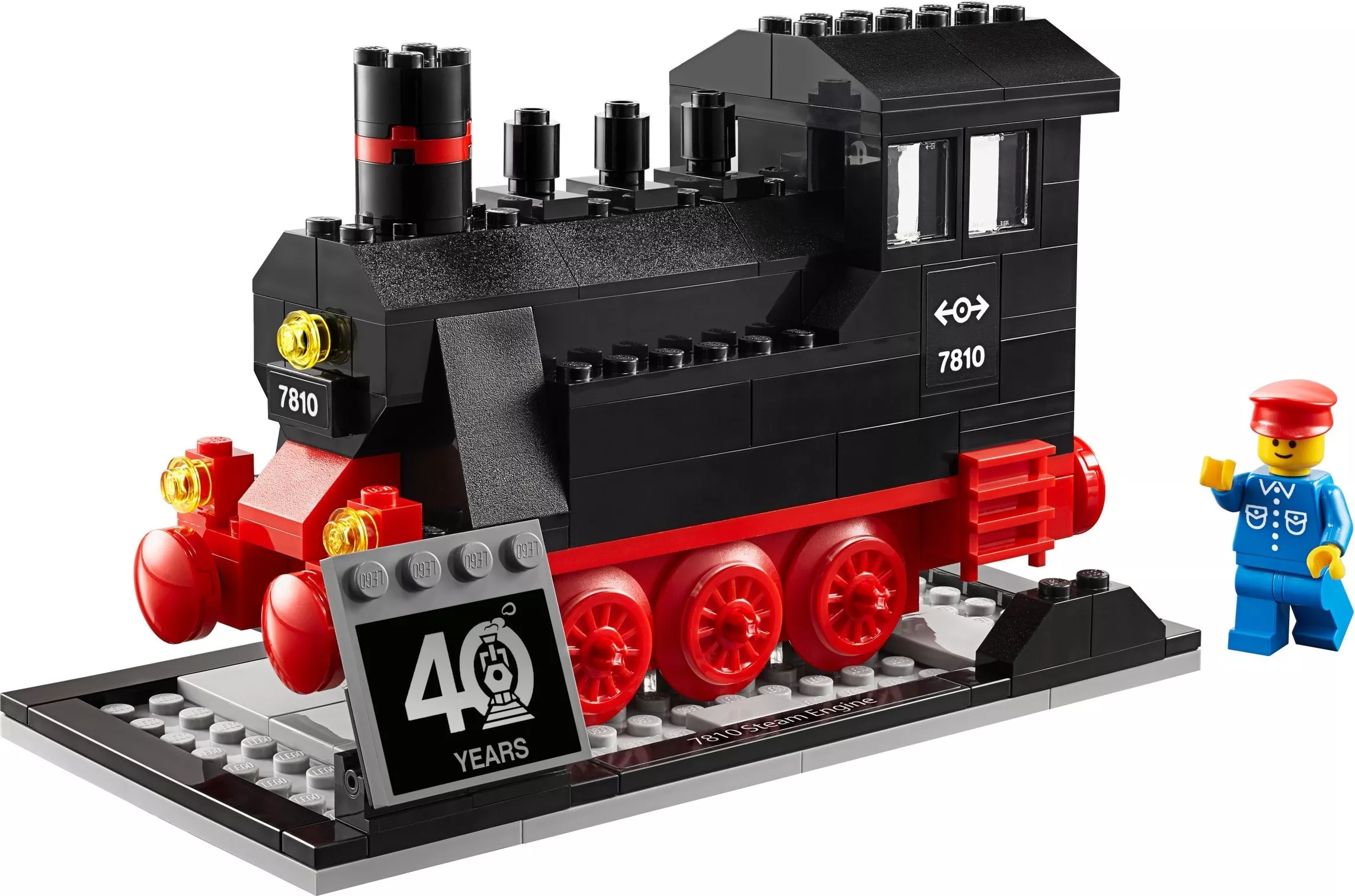 Set LEGO Promotionnel 40370 LEGO Trains 40th Anniversary Set
