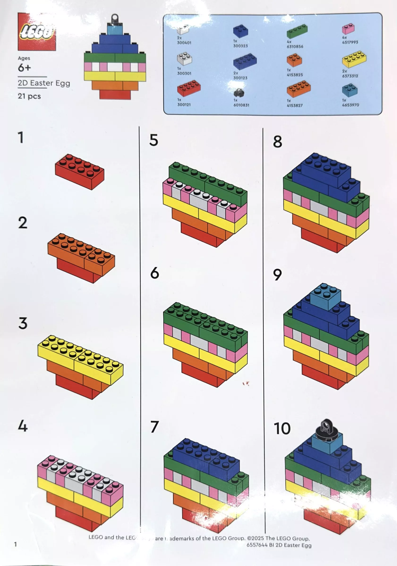 Set LEGO Promotionnel 6562115 3D Easter Egg