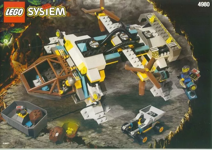 Set LEGO Rock Raiders 4980 Tunnel Transport