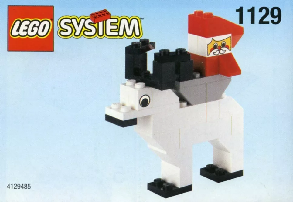 Set LEGO Saisonnier 1129 Santa on Reindeer