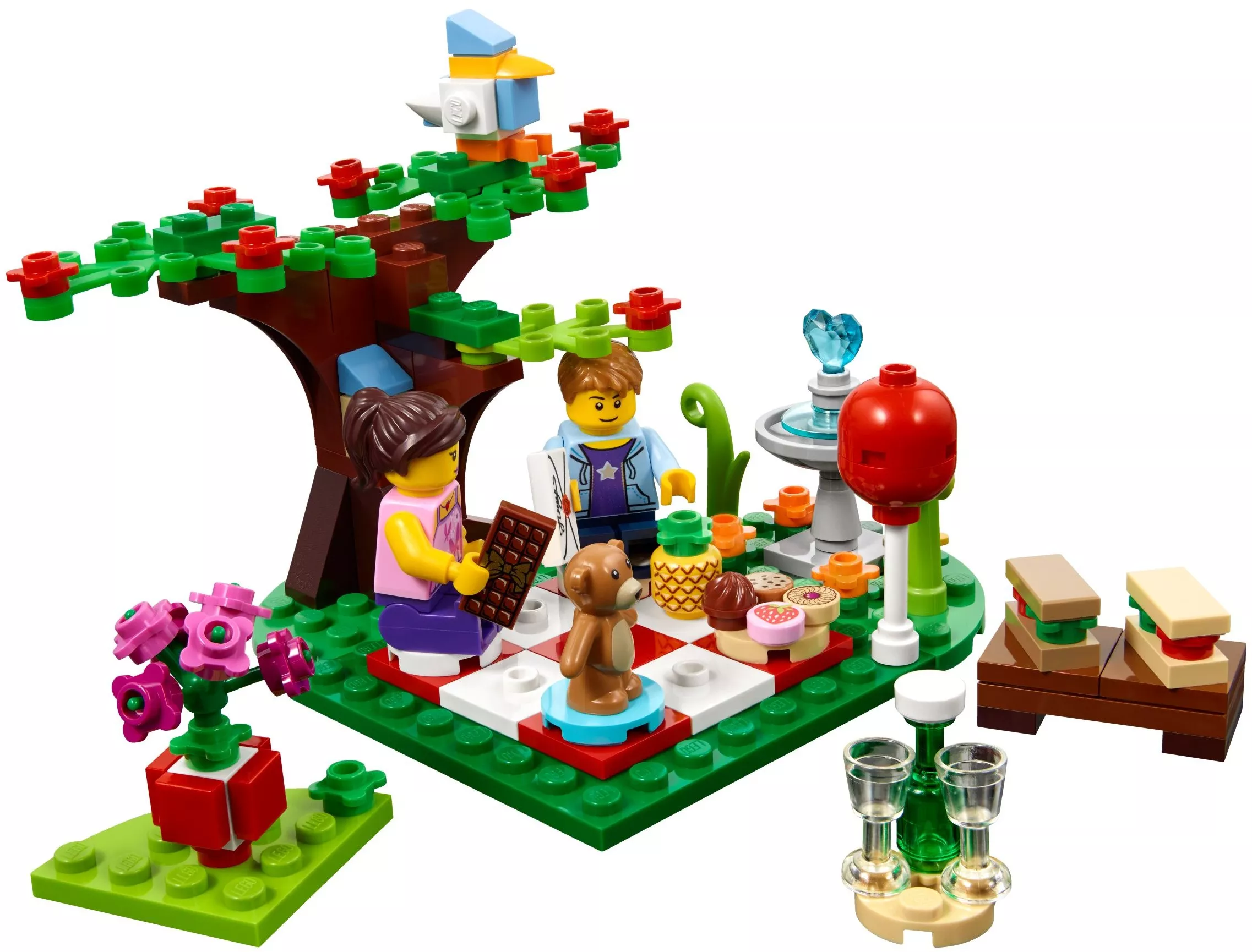 Set LEGO Saisonnier 40236 Romantic Valentine Picnic