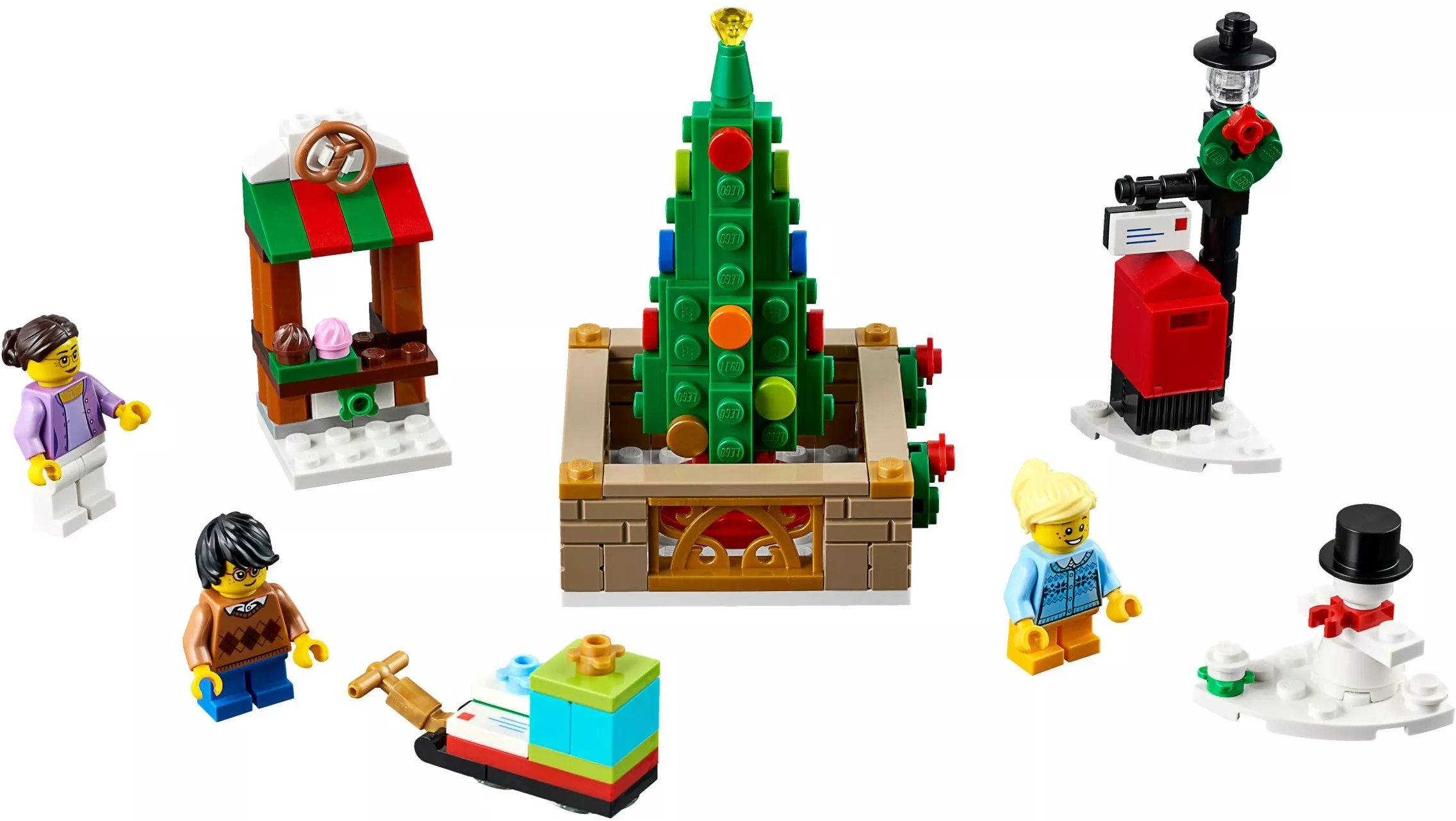 Set LEGO Saisonnier 40263 Christmas Town Square