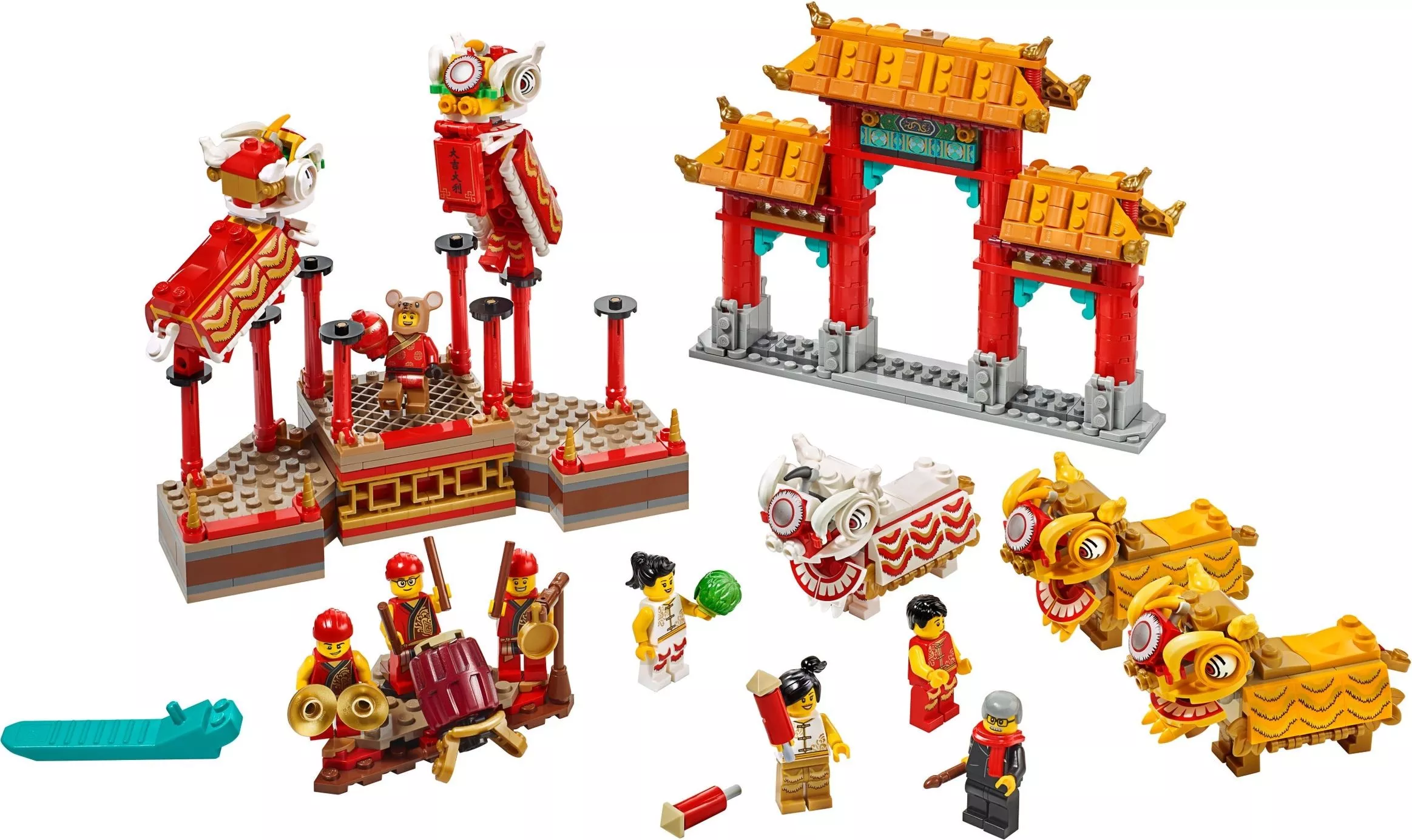 Set LEGO Saisonnier 80104 Lion Dance