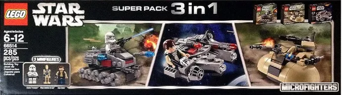 Set LEGO Star Wars 66514 Microfighter Super Pack 3 in 1