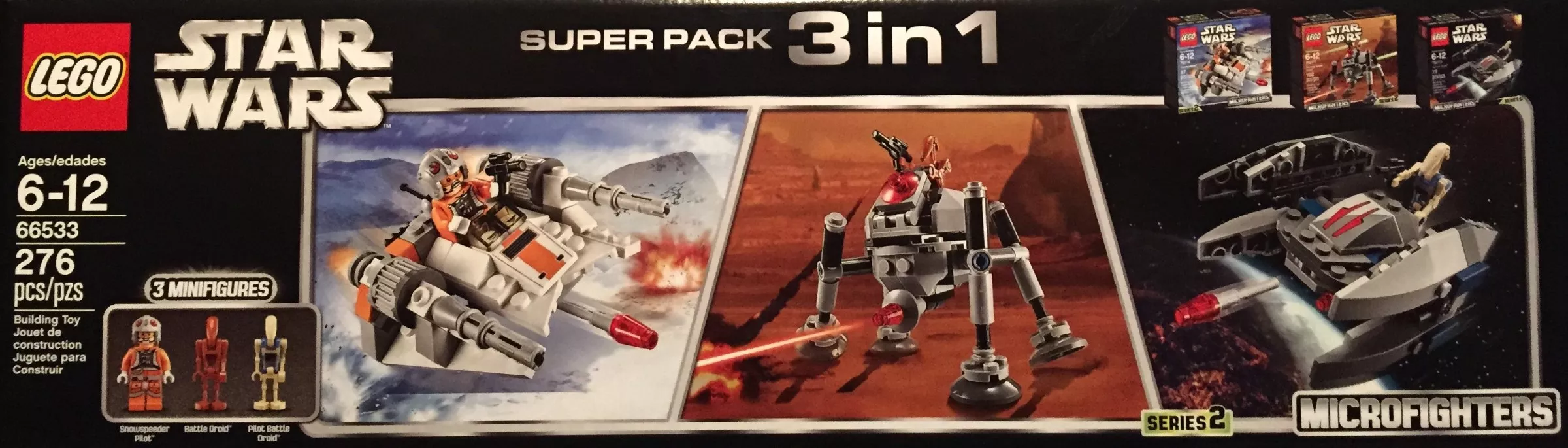 Set LEGO Star Wars 66533 Microfighter 3 in 1 Super Pack