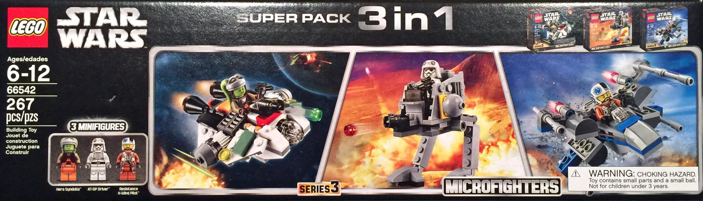 Set LEGO Star Wars 66542 Microfighters Super Pack 3 in 1