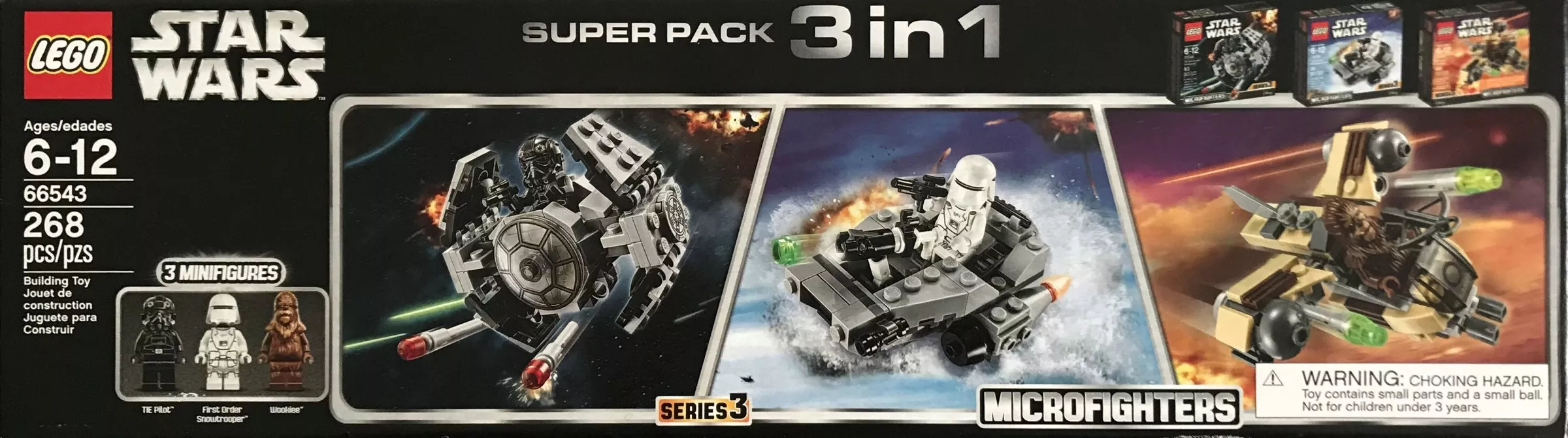 Set LEGO Star Wars 66543 Microfighters Super Pack 3 in 1