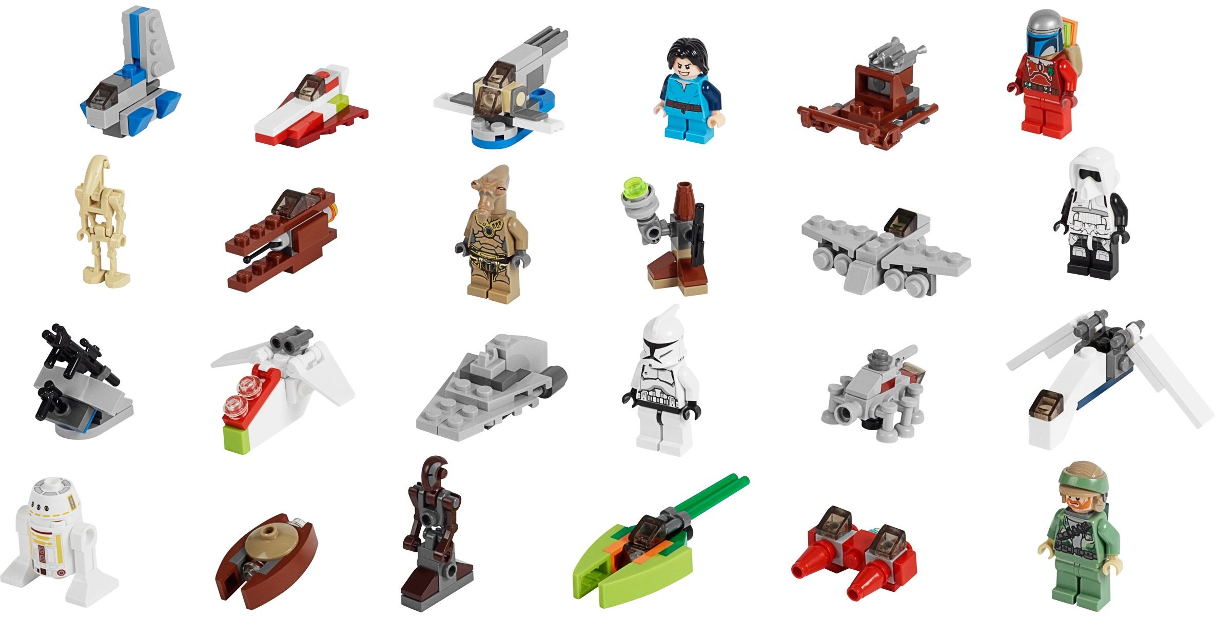 Star wars advent calendar characters sale