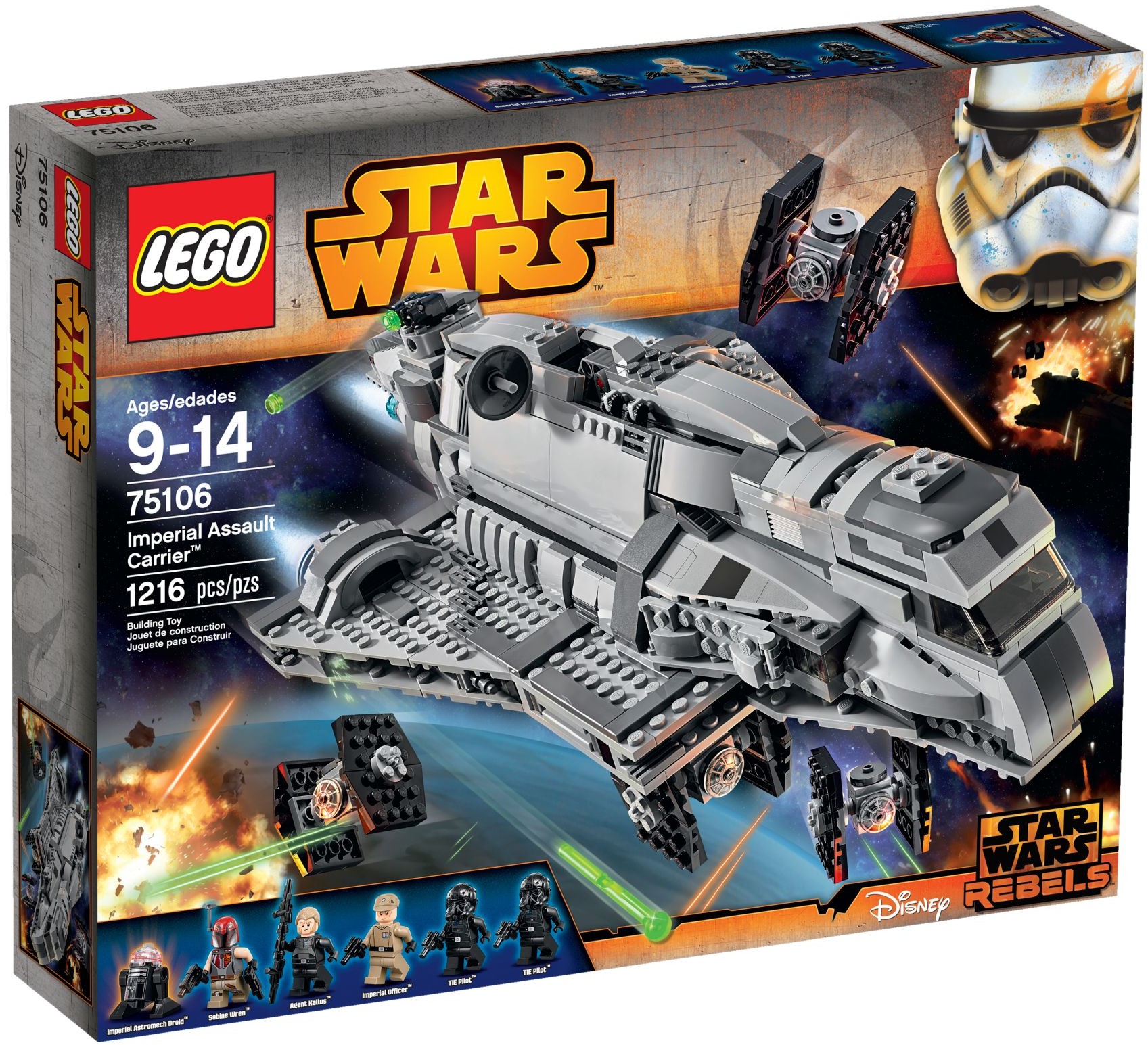 Lego 75106 Imperial Assault Carrier - Set Lego Star Wars pas cher