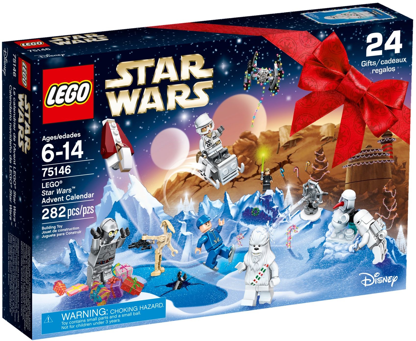 LEGO Star Wars 75340 Le Calendrier de l’Avent 2022, 24 Mini-Jouets, Cadeau  avec Figurines