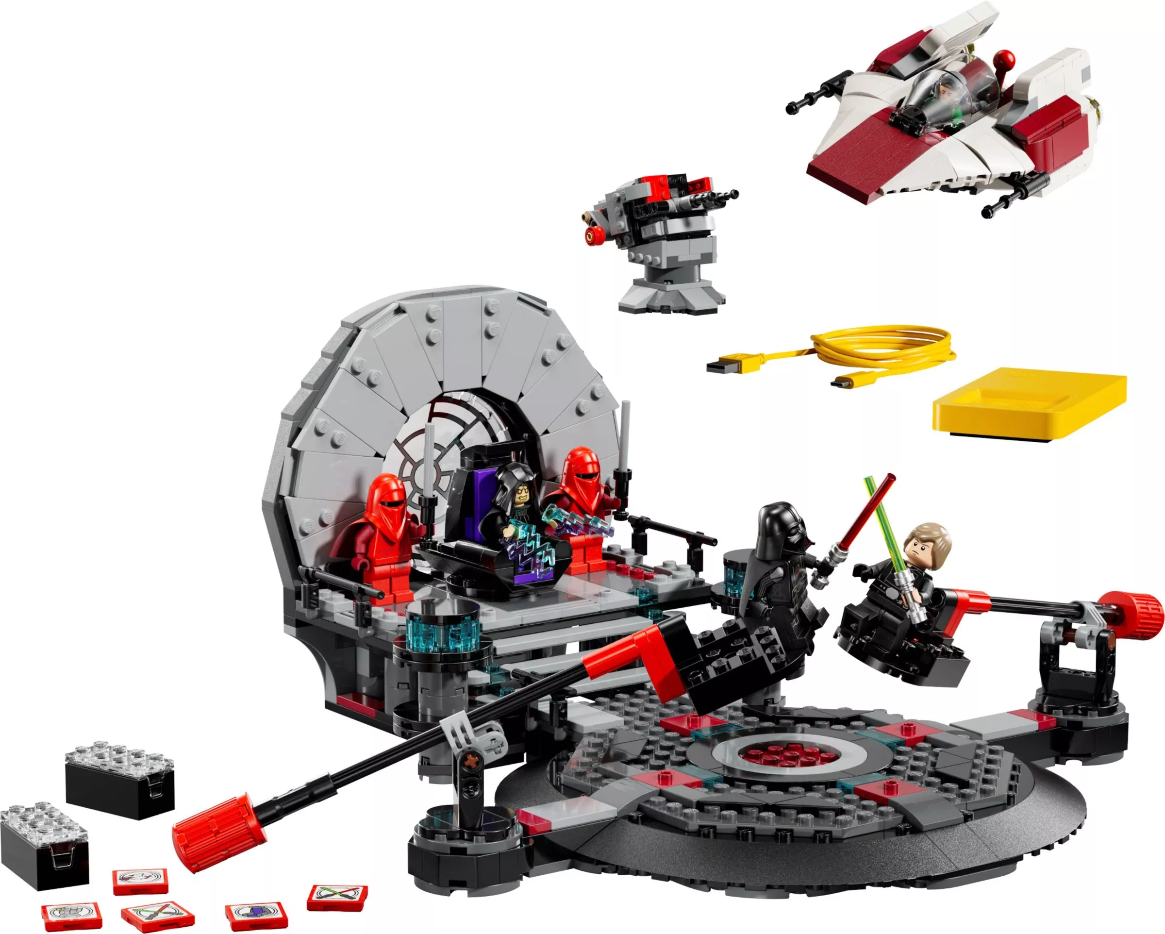 Set Lego Star Wars 75427 SMART Play: Throne Room Duel & A-Wing