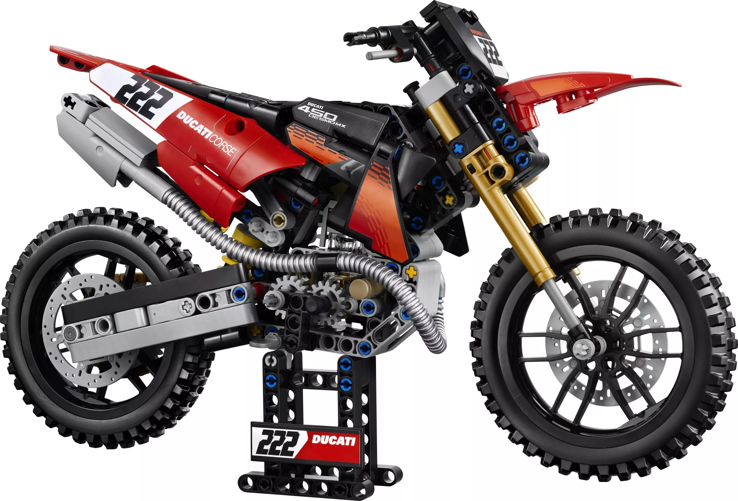 Set LEGO Technic 42238 La moto Ducati Desmo450 MX Factory