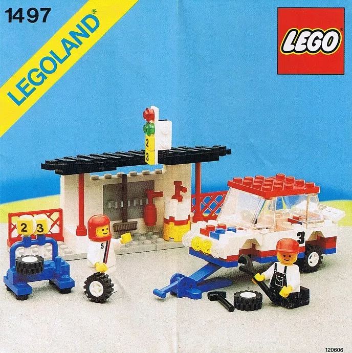 Set LEGO Town 1497 Pitstop and Crew
