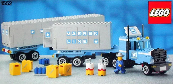 Set LEGO Town 1552 Maersk Truck and Trailer Unit
