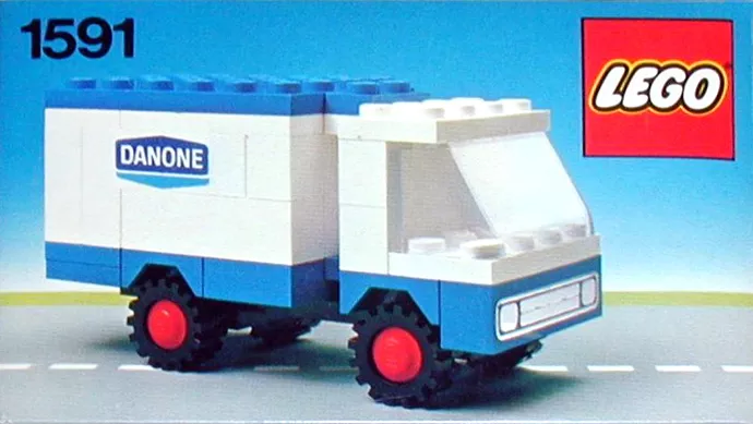 Set LEGO Town 1591 Danone Delivery Truck